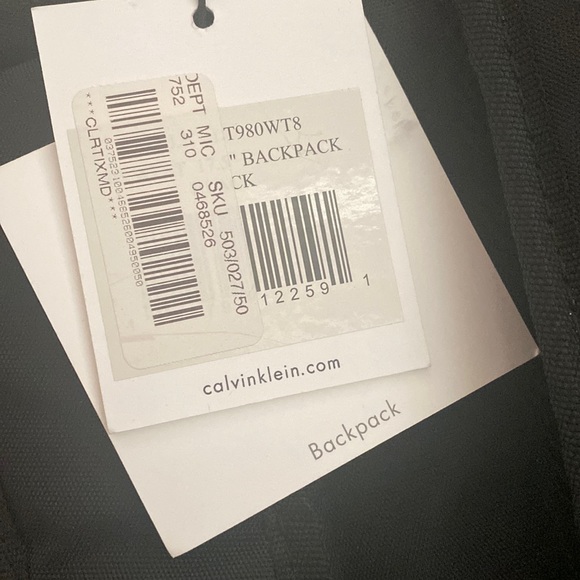 New with tags black  large with white green stipe - Picture 3 of 4